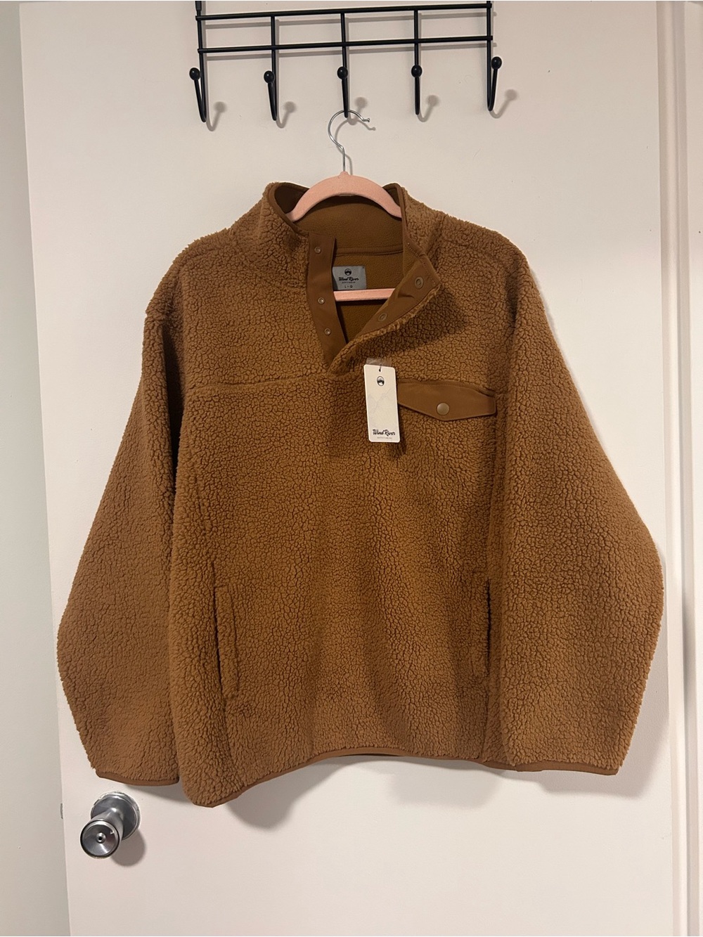 Weatherproof Fleece Pullover Brown Size Large NWT